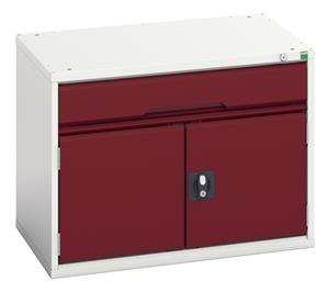 16925106.** verso drawer-door cabinet with 1 drawer / cupboard. WxDxH: 800x550x600mm. RAL 7035/5010 or selected